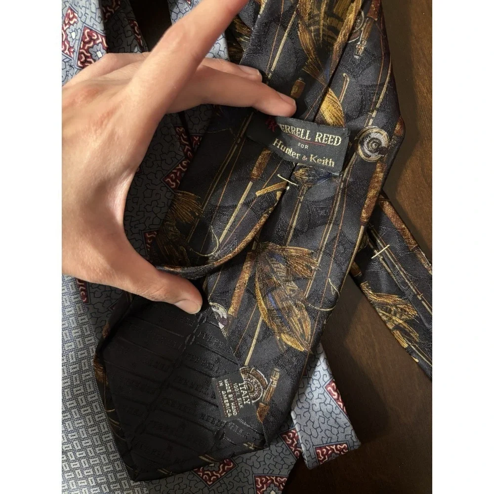 4 Men's Ties Silk Made In Italy Mix Patterns - Ferrel reed - Jos.a.Bank - Campus